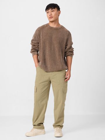 Buy Solids: Moss Green Men Cargo Pants F56