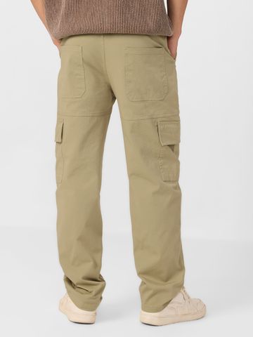 Buy Solids: Moss Green Men Cargo Pants F56