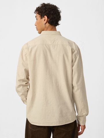 Buy Cotton Linen: Beige Men Shirts Online C76