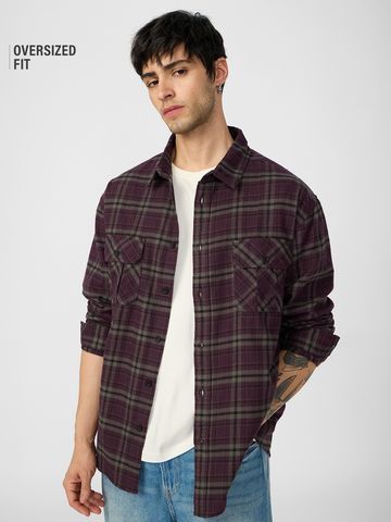 Buy Plaid: Autumn Men Flannel Shackets Online C76