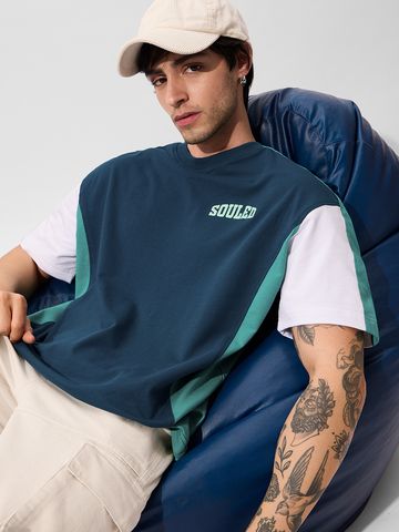 Buy Solids: Deep Sea Blue Oversized T-Shirts Online at The Souled Store. OS23