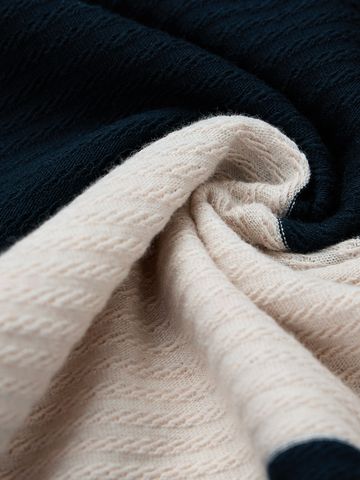 Buy Textured Stripes: Riviera Men Oversized Zipper Polos Online P09