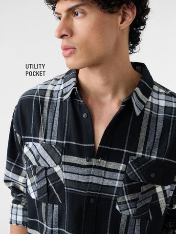 Buy Plaid Shirt: Steel Men Shirts Online C76