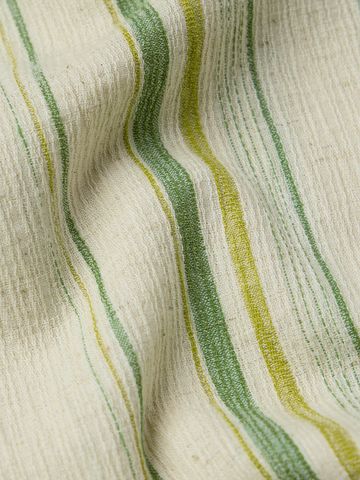 Buy Cotton-Linen Shirt: Linear Verde Men Online C76