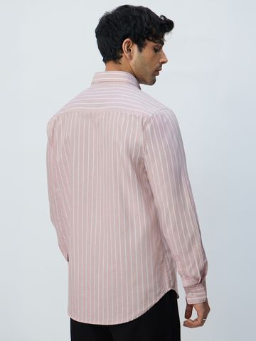 Buy Slim-Fit Shirt: Lilac Stripes For Men Online C76