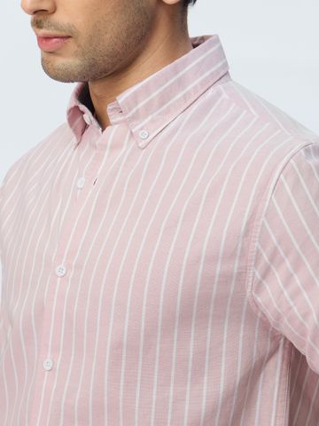 Buy Slim-Fit Shirt: Lilac Stripes For Men Online C76