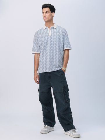 Buy Jacquard Polo: Dusk Men Polos Online P09