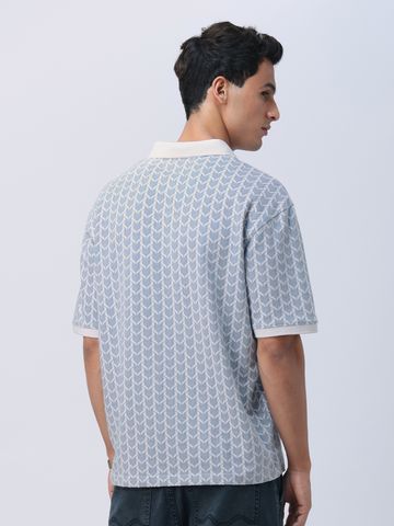 Buy Jacquard Polo: Dusk Men Polos Online P09