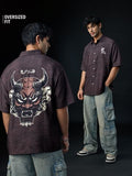 Buy Oversized Shirt: Oni Mask Men Online C76
