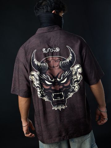 Buy Oversized Shirt: Oni Mask Men Online C76