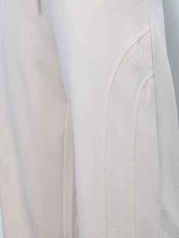 Solids: Off-White Women Flared Joggers JB65
