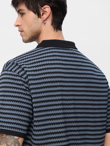 Buy Jacquard Polo: Twilight Oversized Polos Online P09