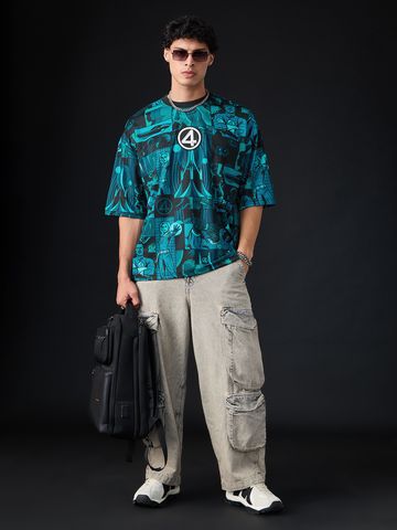 Buy Fantastic Four: Team Up Oversized T-shirt Online OS23