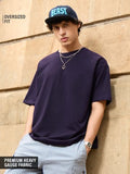Buy Solids: Berry Oversized T-Shirts Online OS23