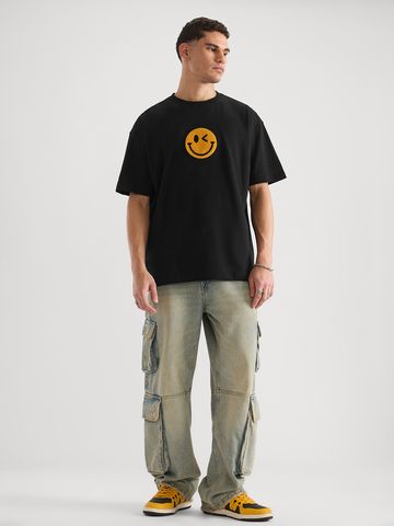 Buy Smiley: Winkle Oversized T-Shirts For Men Online OS23