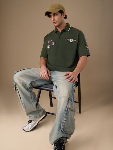 Buy Freedom: Army Men Oversized Polo Online P09