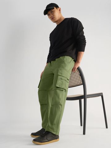 Buy Parachute Pants: Combat Moss For Men Online F56