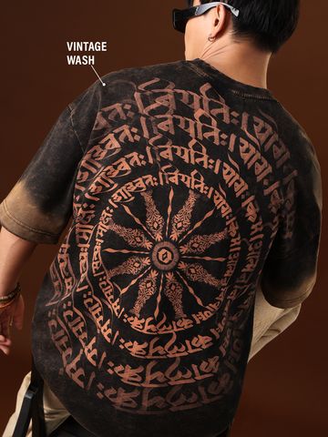 Buy Oversized T-Shirt: Kaal Chakra For Men Online OS23