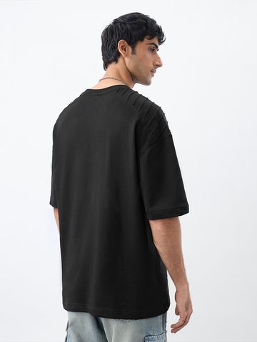 Buy Oversized T-Shirt: Midnight Soul Men Super Oversized Fit T-shirts Online OS23