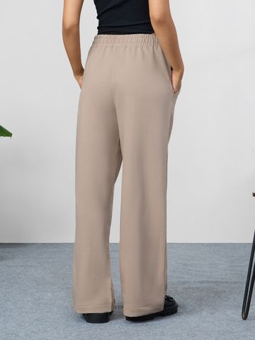 Flared Joggers: Biscuit Brown Women Flared Jogger JB65