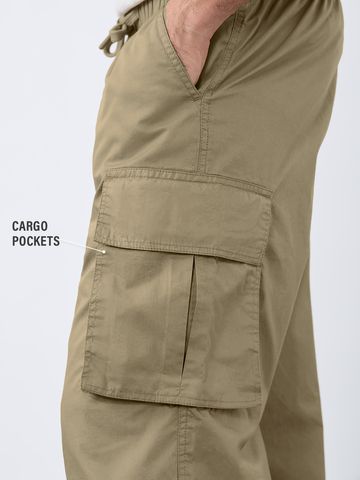 Buy Parachute Pants: Oatmilk For Men Online F56