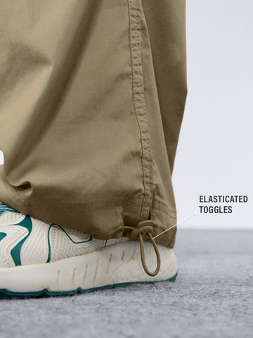 Buy Parachute Pants: Oatmilk For Men Online F56