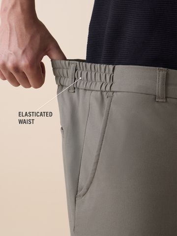Buy Slim-Fit Pants: Sandy Beige Men Pants Online F56
