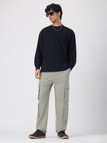 Buy Cargo Pants: Graphite Fade Men Cargo Pants Online F56