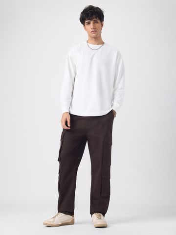 Buy Cargo Pants: Espresso Men Pants Online F56