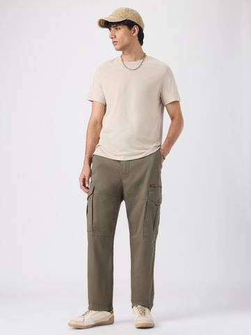 Buy Cargo Pants: Alpine Green Men Cargo Pants Online F56