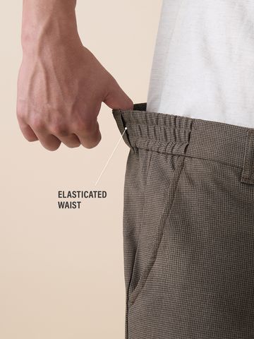 Buy Slim-Fit Pants: Latte Men Pants Online F56