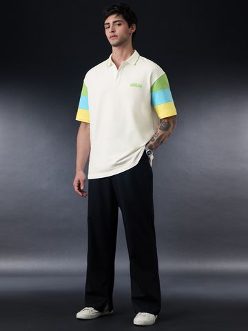 Buy TSS Originals: White Block Oversized Polos Online P09