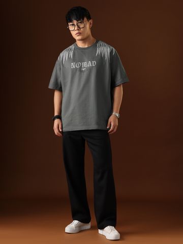 Buy Nomad: Wings Men Oversized T-Shirt Online OS23