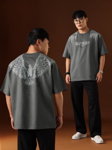 Buy Nomad: Wings Men Oversized T-Shirt Online OS23