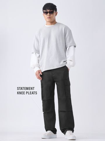 Buy Parachute Pants: Noir For Men Nline F56