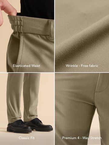 Buy Slim-Fit Pants: Dune Men Pants Online F56