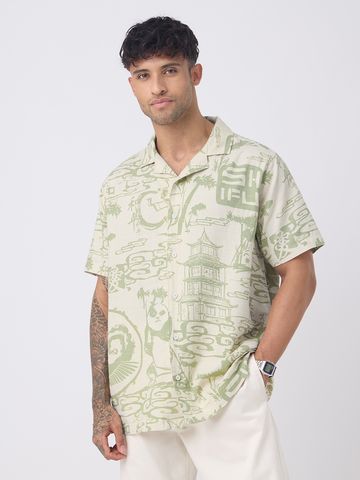 Buy Kung Fu Panda: Dragon Warrior Men Relaxed Shirts Online C76