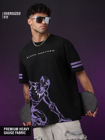 Buy Black Panther Panther Power Oversized T-Shirts Online OS23