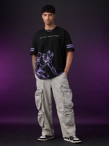 Buy Black Panther Panther Power Oversized T-Shirts Online OS23