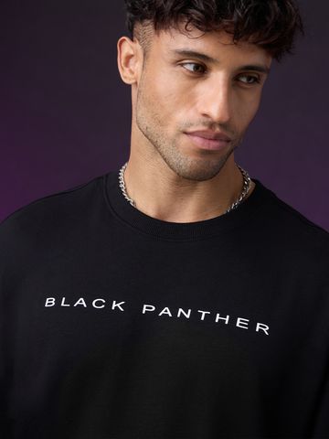 Buy Black Panther Panther Power Oversized T-Shirts Online OS23