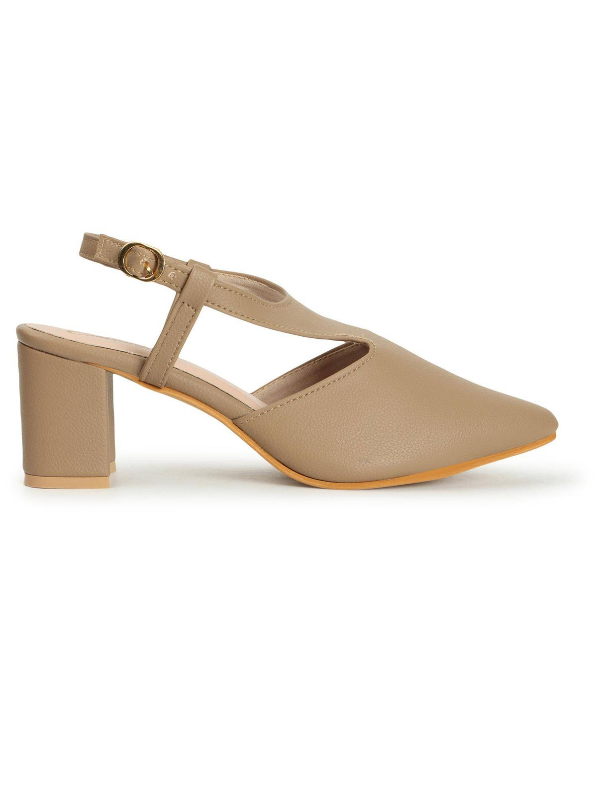 Women Beige Synthetic Heels | H78 - view 4