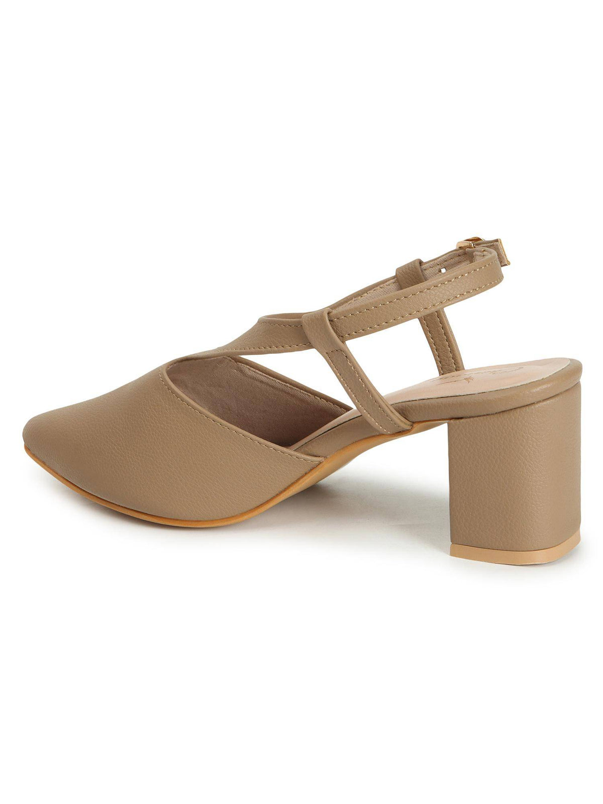 Women Beige Synthetic Heels | H78 - view 5