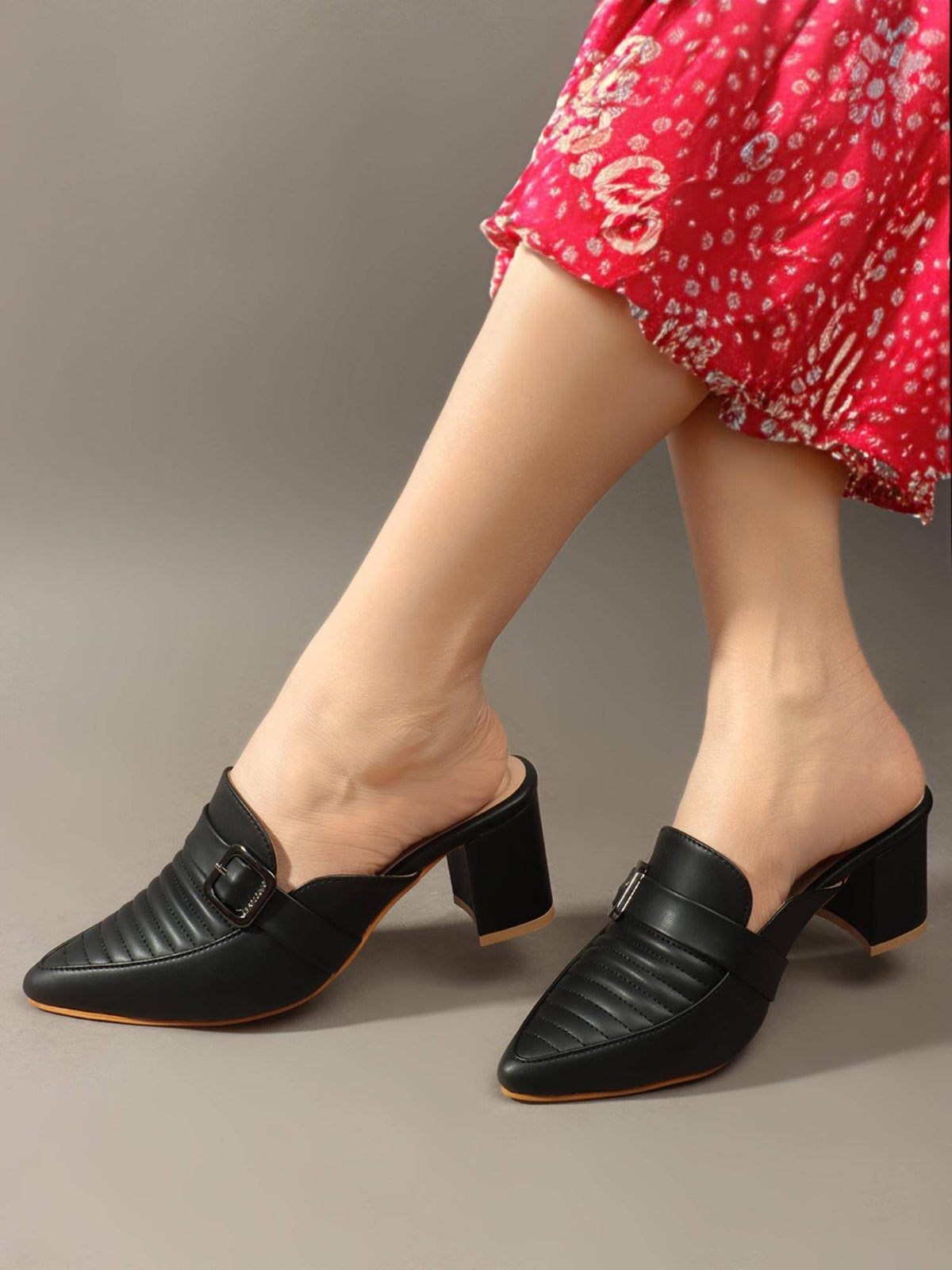 Women Beige Synthetic Mules | H78 - view 11