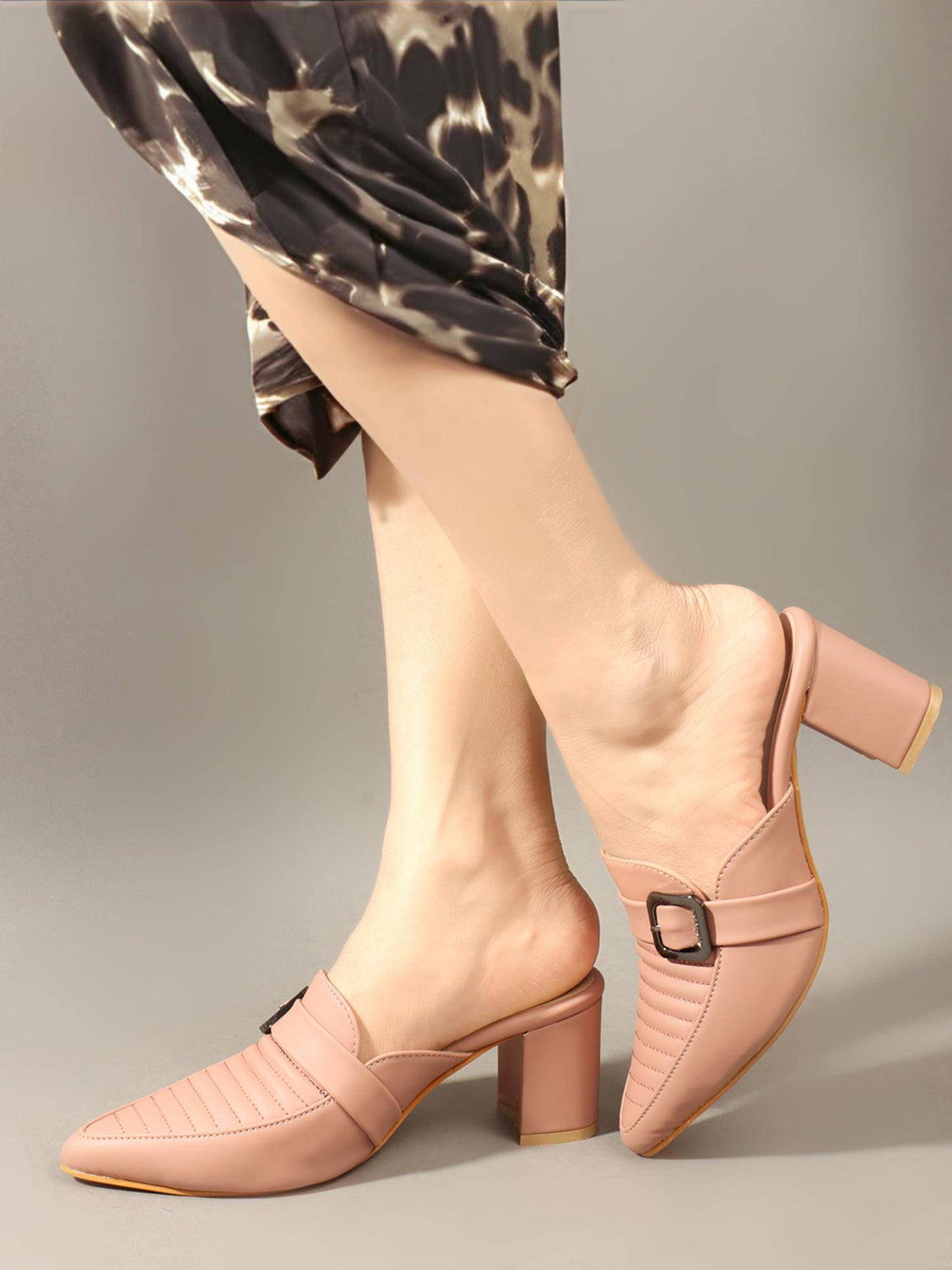 Women Beige Synthetic Mules | H78 - view 6