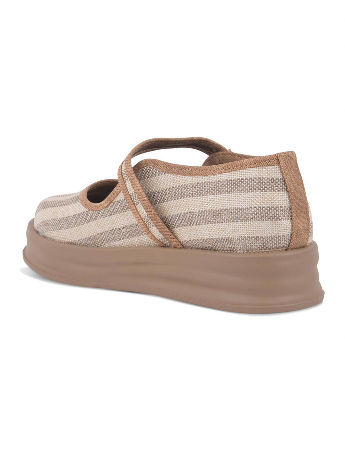 Stripe Beige Mary Jane Shoes | F61 - view 3