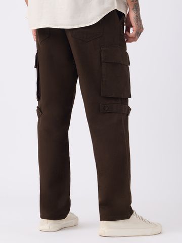 Buy Textured Cargo Pants: Cocoa Men Pants Online F56