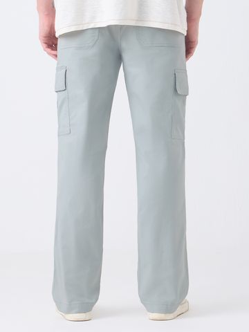 Buy Solids: Storm Grey Men Cargo Pants Online F56