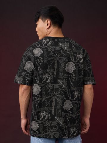 Buy Stranger Things: Logo Men Oversized T-Shirt Online OS23