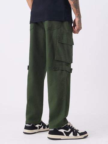Buy Textured Cargo Pants: Forest Men Pants Online F56