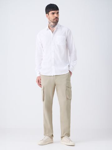 Buy Slids: Beige Men Cargo Pants Online F56